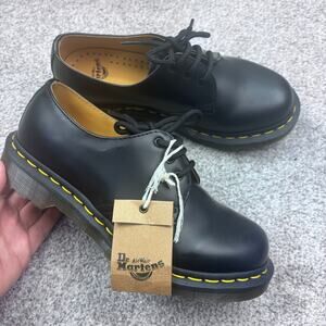 New! Dr. Martens 1461 W oxford shoes smooth black leather size US M5/W6